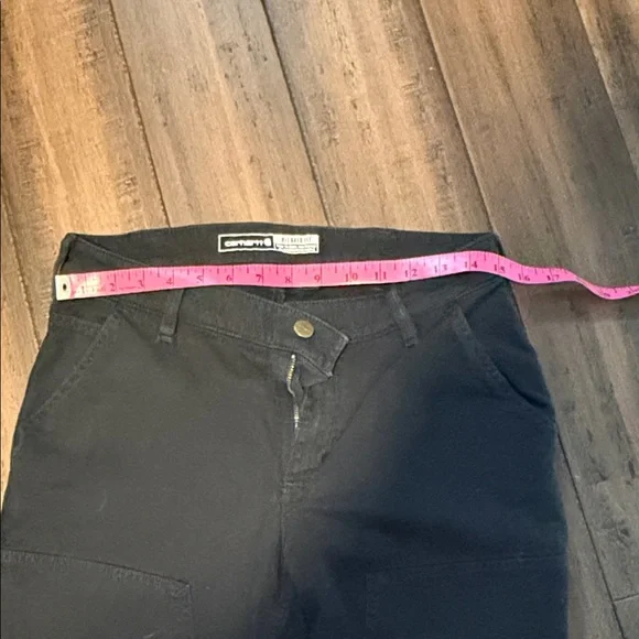 Carhartt Black Work Jacket with Gold Logo Patch - Picture 7 of 7